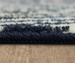 Maisie Navy & White Geometric Area Rug, (2.5' X 8') -Home Store 810600922 A8 4