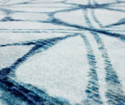 Elyzabeth Blue & White Lattice Area Rug, (5' X 8') -Home Store 810600983 A8 3