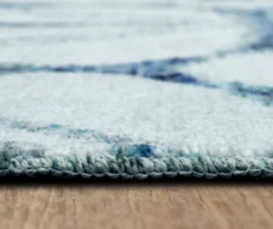 Elyzabeth Blue & White Lattice Area Rug, (5' X 8') -Home Store 810600983 A8 4