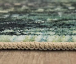 Rowland Charcoal & Blue Ornamental Floral Area Rug, (2' X 8') -Home Store 810601014 A8 4