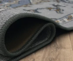 Tethys Blue & Gray Ornamental Area Rug, (2' X 8') 17 Tethys Blue & Gray Ornamental Area Rug, (2' X 8') -Home Store 810601020 A8 5