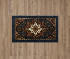 Tethys Navy & Brown Ornamental Accent Rug, (20" X 34") -Home Store 810601023 A0 2