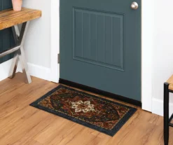 Tethys Navy & Brown Ornamental Accent Rug, (20" X 34") -Home Store 810601023 A0 3