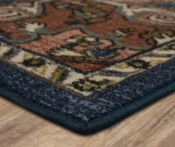 Tethys Navy & Brown Ornamental Accent Rug, (20" X 34") -Home Store 810601023 A8 1