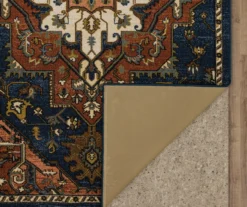 Tethys Navy & Brown Ornamental Accent Rug, (20" X 34") -Home Store 810601023 A8 2