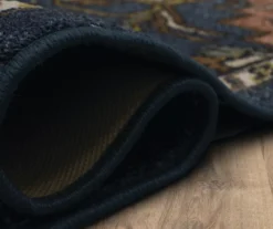 Tethys Navy & Brown Ornamental Area Rug, (2' X 8') -Home Store 810601024 A8 5