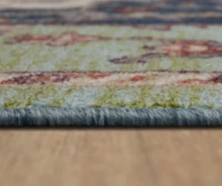 Tethys Green & Blue Ornamental Accent Rug, (20" X 34") 16 Tethys Green & Blue Ornamental Accent Rug, (20" X 34") -Home Store 810601028 A8 4