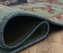 Tethys Green & Blue Ornamental Accent Rug, (20" X 34") 17 Tethys Green & Blue Ornamental Accent Rug, (20" X 34") -Home Store 810601028 A8 5