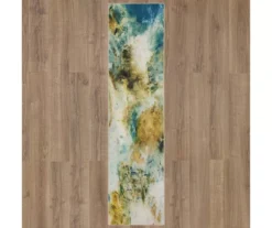 Shoreline Water Blue & Brown Abstract Area Rug, (2' X 5') 11 Shoreline Water Blue & Brown Abstract Area Rug, (2' X 5') -Home Store 810601038 A0 2