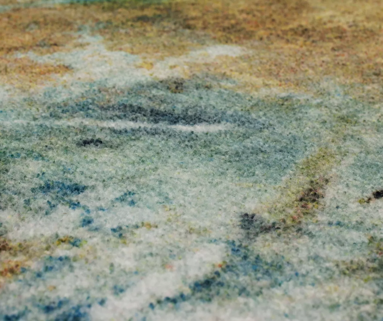 Shoreline Water Blue & Brown Abstract Area Rug, (2' X 5') 7 Shoreline Water Blue & Brown Abstract Area Rug, (2' X 5') - Image 5