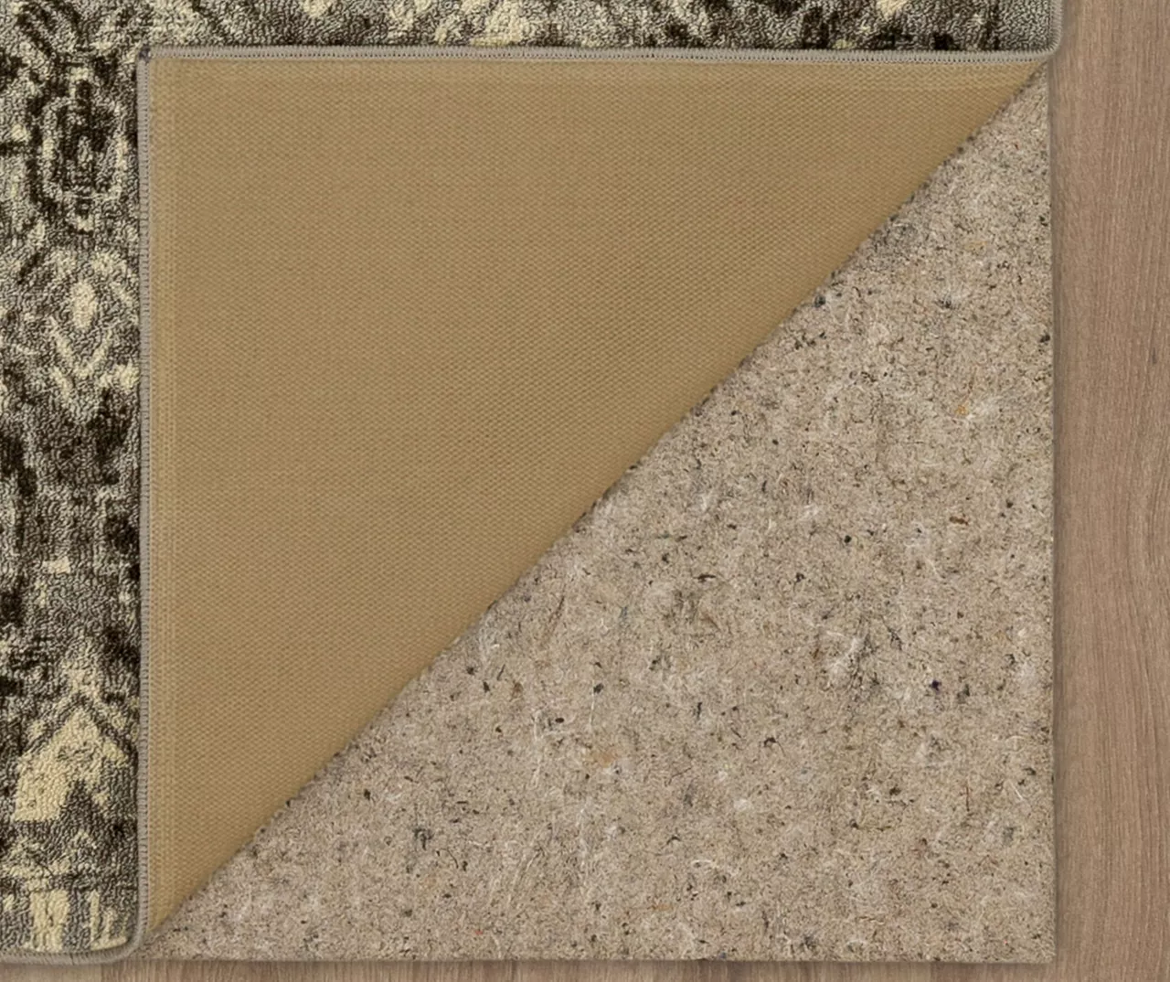 Tecate Gray Bordered Arabesque Accent Rug, (20" X 34") 5 Tecate Gray Bordered Arabesque Accent Rug, (20" X 34") - Image 3