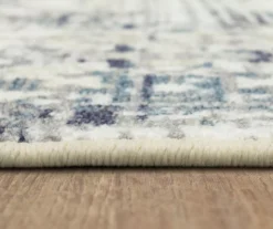 Pallas White & Blue Geo Ornamental Area Rug, (2' X 8') -Home Store 810601084 A8 4