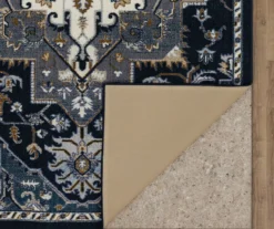 Tethys Navy & Charcoal Ornamental Accent Rug, (20" X 34") 13 Tethys Navy & Charcoal Ornamental Accent Rug, (20" X 34") -Home Store 810601110 A8 2