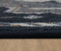 Tethys Navy & Charcoal Ornamental Accent Rug, (20" X 34") 16 Tethys Navy & Charcoal Ornamental Accent Rug, (20" X 34") -Home Store 810601110 A8 4