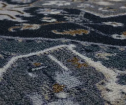 Tethys Navy & Charcoal Ornamental Area Rug, (2' X 8') -Home Store 810601111 A8 3