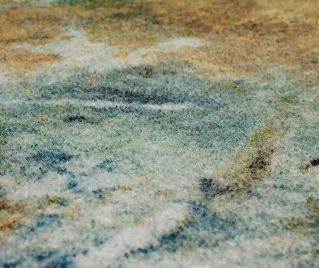 Shoreline Water Blue & Brown Abstract Area Rug, (2.5' X 8') 7 Shoreline Water Blue & Brown Abstract Area Rug, (2.5' X 8') - Image 5