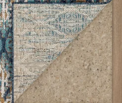 Paradise Grove Blue & Brown Arabesque Outdoor Area Rug, (8' X 10') -Home Store 810601174 A8 2