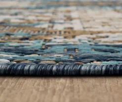 Paradise Grove Blue & Brown Arabesque Outdoor Area Rug, (8' X 10') -Home Store 810601174 A8 4