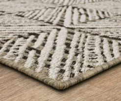 Poolside Diamond Dark Gray & Ivory Outdoor Area Rug, (2.5' X 6') -Home Store 810601179 A8 1