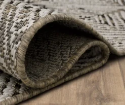 Poolside Diamond Dark Gray & Ivory Outdoor Area Rug, (2.5' X 6') -Home Store 810601179 A8 5