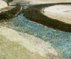 Canvas Rings Aqua & Beige Abstract Area Rug, (8' X 10') -Home Store 810601217 A8 3