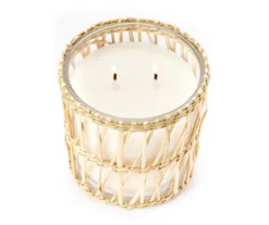 Wild Sedona Golden Sunlight 2-Wick Seagrass Sleeve Candle, 14 Oz. -Home Store 810602437 810602436 810602438 810602460 A8 2