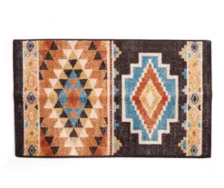 Broyhill Orange & Brown Geometric Accent Rug