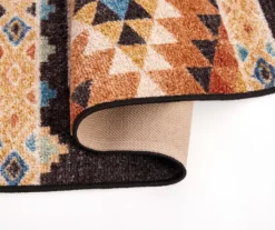 Broyhill Orange & Brown Geometric Accent Rug -Home Store 810602766 810602765 A8 1