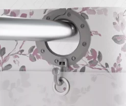 Purple Watercolor Botanical EZ-Up Fabric Shower Curtain -Home Store 810603337 A8 3