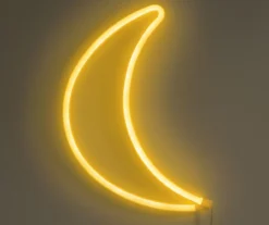 Warm White Crescent Moon LED Neon Wall Light 6 Warm White Crescent Moon LED Neon Wall Light -Home Store 810603449 B0 1