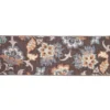 Jacobean Gray & Blue Floral Runner Rug, (2' X 6') 2 Jacobean Gray & Blue Floral Runner Rug, (2' X 6') -Home Store 810603485 A0