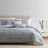 Birch Sage Gray Crinkle Texture King 6-Piece Comforter Set -Home Store 810603703 A0