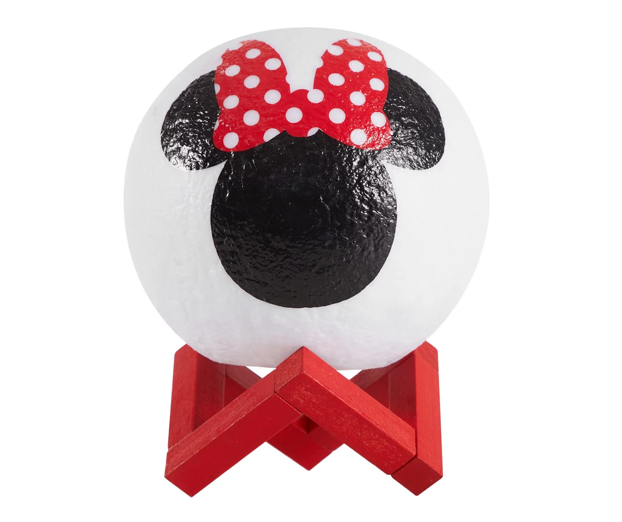 Disney Red Minnie Mouse Silhouette Multi-Color Moon Lamp 3 Disney Red Minnie Mouse Silhouette Multi-Color Moon Lamp