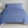 Country Blue Diamond-Quilted Full 7-Piece Comforter Set -Home Store 810604972 A0 1