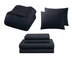 Anthracite Diamond-Quilted Full 7-Piece Comforter Set -Home Store 810604973 A7 2