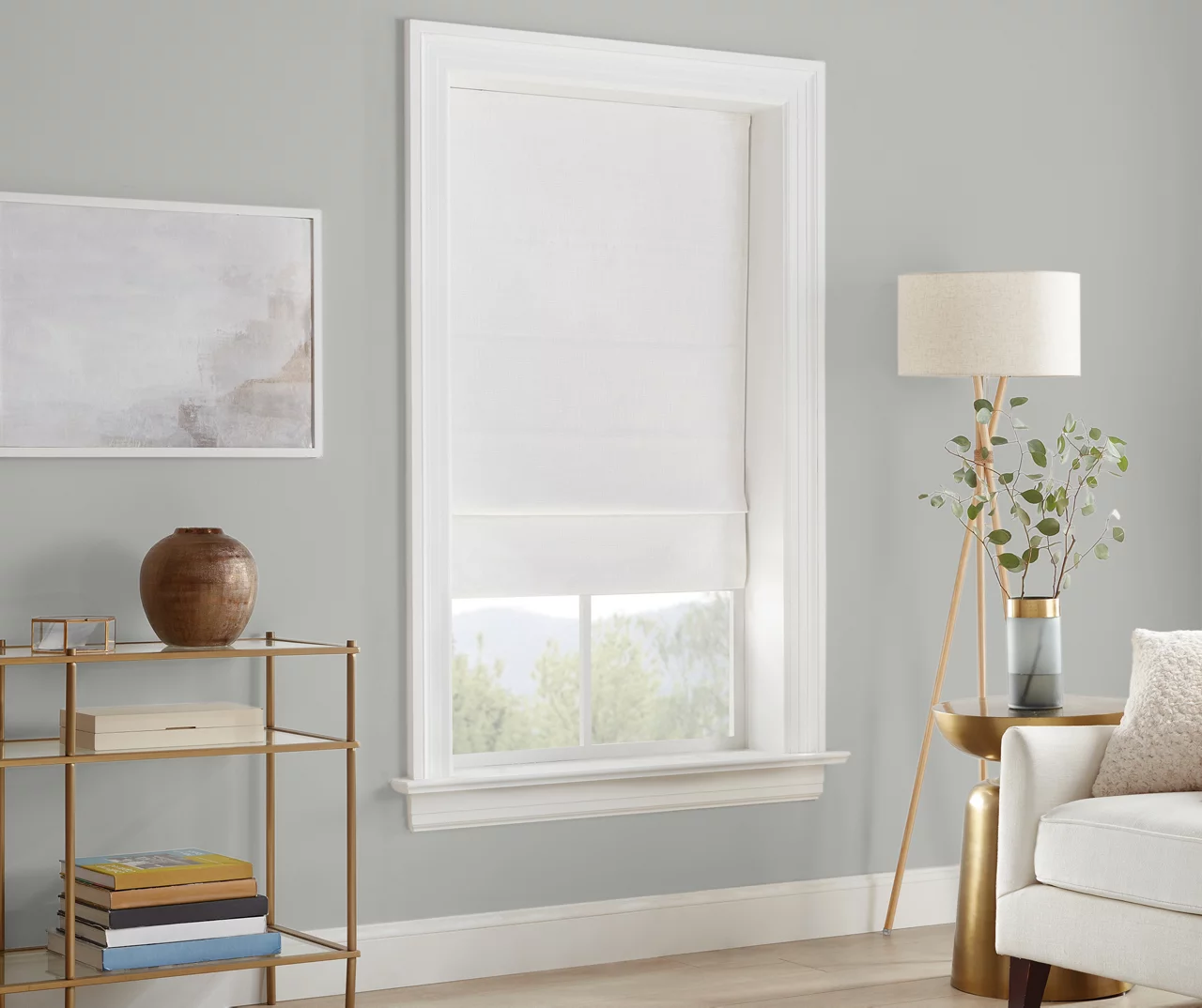 Eclipse Drew White Roman Blackout Shade 4 Eclipse Drew White Roman Blackout Shade - Image 2