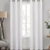 Kendall White Blackout Grommet Curtain Panel, (63") -Home Store 810605561 810605562 810605563 A4 1