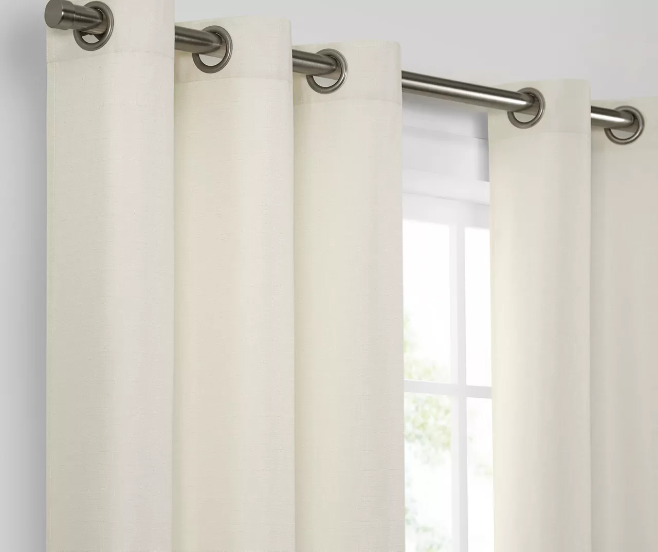 Kendall Ivory Blackout Grommet Curtain Panel, (63") 6 Kendall Ivory Blackout Grommet Curtain Panel, (63") - Image 4