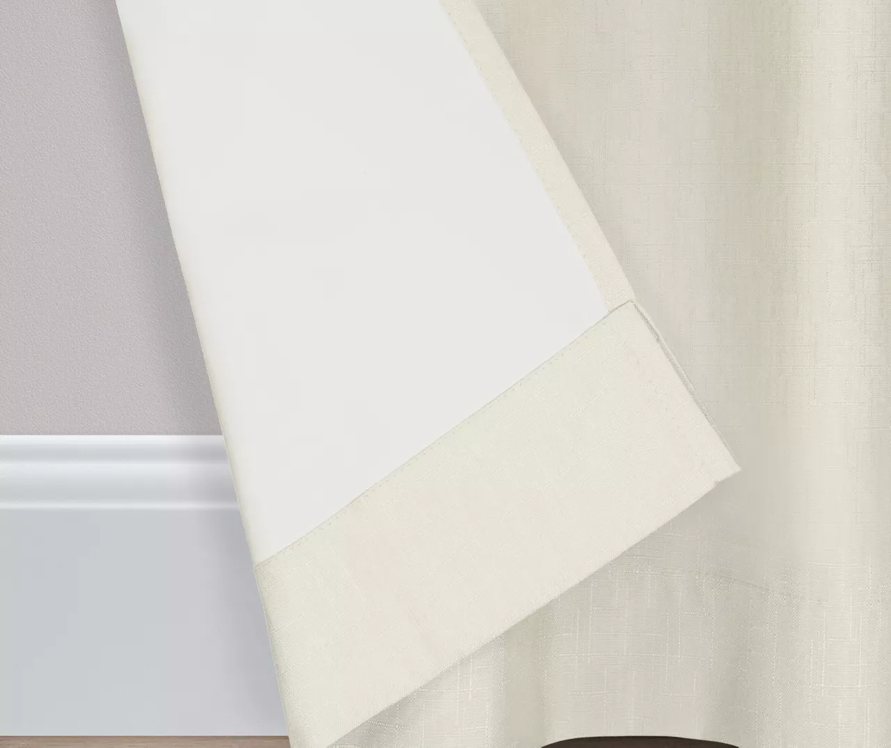 Kendall Ivory Blackout Grommet Curtain Panel, (63") 7 Kendall Ivory Blackout Grommet Curtain Panel, (63") - Image 5