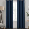 Kendall Denim Blue Blackout Grommet Curtain Panel, (84") 2 Kendall Denim Blue Blackout Grommet Curtain Panel, (84") -Home Store 810605567 810605568 810605600 A4 1