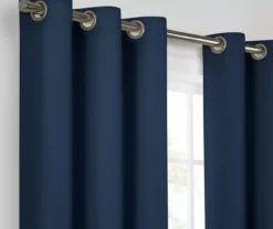 Kendall Denim Blue Blackout Grommet Curtain Panel, (63") 13 Kendall Denim Blue Blackout Grommet Curtain Panel, (63") -Home Store 810605567 810605568 810605600 A8 4 1