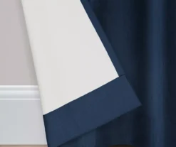 Kendall Denim Blue Blackout Grommet Curtain Panel, (63") 15 Kendall Denim Blue Blackout Grommet Curtain Panel, (63") -Home Store 810605567 810605568 810605600 A8 6 1