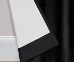 Kendall Black Blackout Grommet Curtain Panel, (84") -Home Store 810605592 810605593 810605594 A8 6