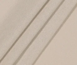 Lucinda Beige Light-Filtering Ring-Top Valance, (84") -Home Store 810605632 810605633 810605634 810605635 A8 4