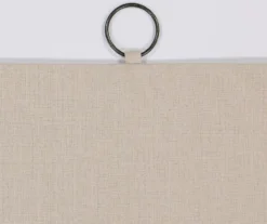 Lucinda Beige Light-Filtering Ring-Top Valance, (95") -Home Store 810605632 810605633 810605634 810605635 A8 7 1