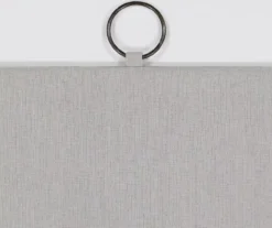 Lucinda Gray Light-Filtering Ring-Top Valance, (84") -Home Store 810605636 810605637 810605638 810605639 A8 6 1