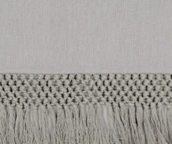 Lucinda Gray Light-Filtering Ring-Top Valance, (84") -Home Store 810605636 810605637 810605638 810605639 A8 7 1