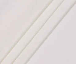 Lucinda Ivory Light-Filtering Ring-Top Valance, (95") -Home Store 810605640 810605641 810605642 810605643 A8 3 1