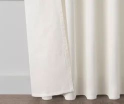 Lucinda Ivory Light-Filtering Ring-Top Valance, (95") -Home Store 810605640 810605641 810605642 810605643 A8 4 1