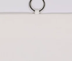 Lucinda Ivory Light-Filtering Ring-Top Valance, (63") -Home Store 810605640 810605641 810605642 810605643 A8 6